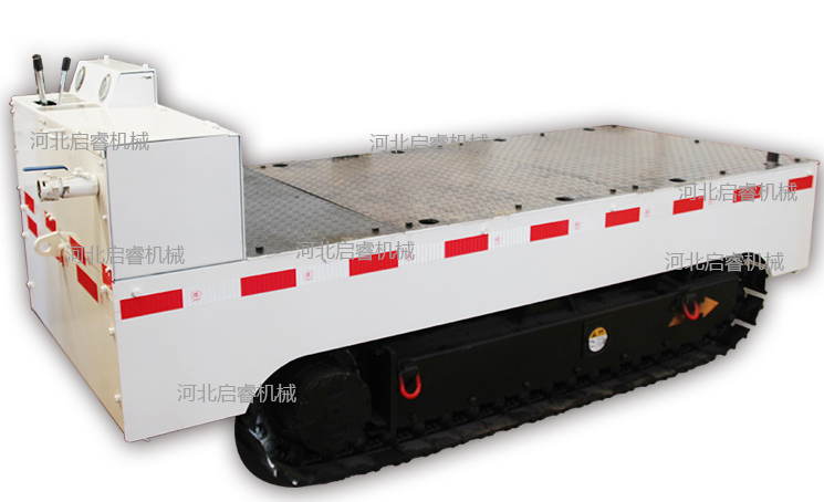 煤礦巷道運(yùn)輸，用氣動(dòng)履帶式平板車(chē)